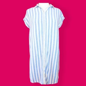 Old Navy Blue and White Striped Dress